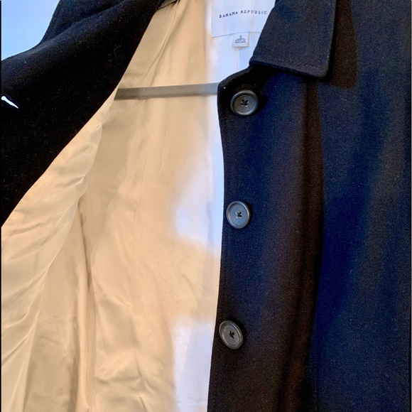 Banana Republic Wool Trench Coat - Picture 2 of 5